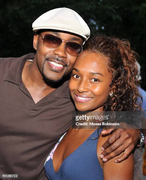 Producer Will Packer and recording artist Rozonda "Chilli" Thomas attend Teri J. Vaughn's birthday party at a Private Residence on August 29, 2009 in...