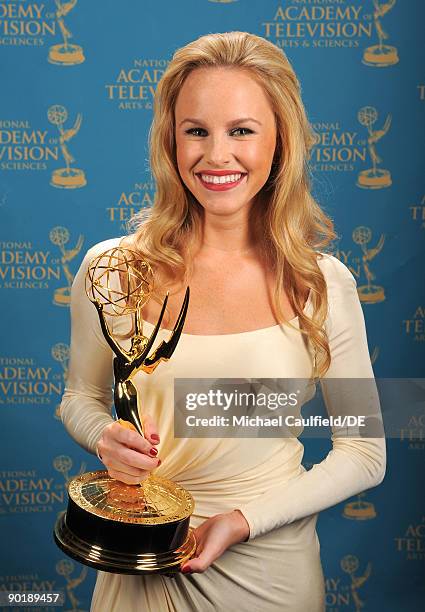 Actress Julie Berman poses for a portrait at the 36th Annual Daytime Emmy Awards at The Orpheum Theatre on August 30, 2009 in Los Angeles, California.