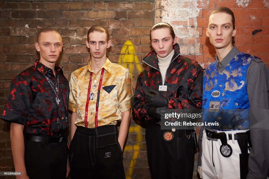 Xander Zhou - Backstage - LFWM January 2018