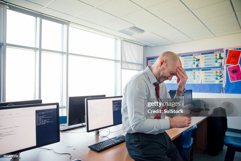 Stressed School Teacher