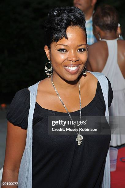Actress Malinda Williams attends Terri J. Vaughn's birthday party at a Private Residence on August 29, 2009 in Atlanta, Georgia.