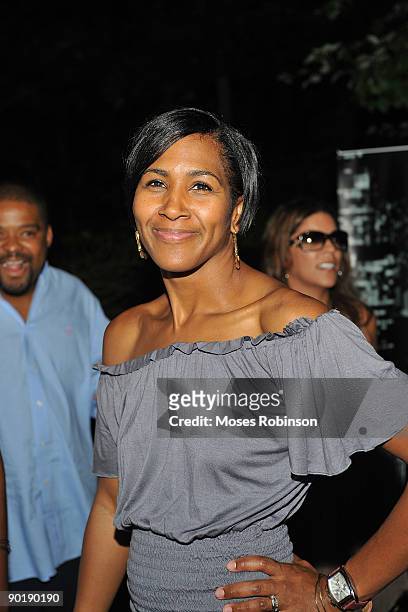 Terri J. Vaughn's at her birthday party at a Private Residence on August 29, 2009 in Atlanta, Georgia.