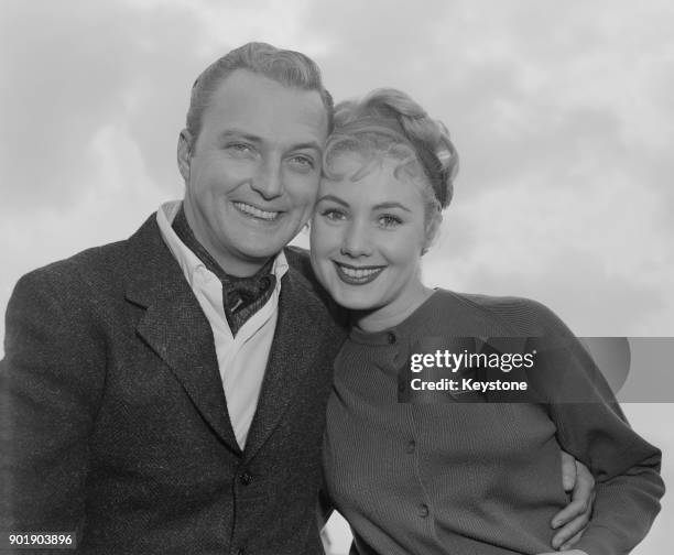 American actor and singer Jack Cassidy , the father of singer David Cassidy, with his second his wife, actress and singer Shirley Jones, circa 1970.