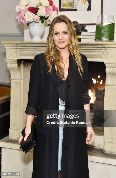 Alicia Silverstone attends Lynn Hirschberg Celebrates W Magazine's It Girls With Dior at A.O.C on January 6, 2018 in Los Angeles, California.