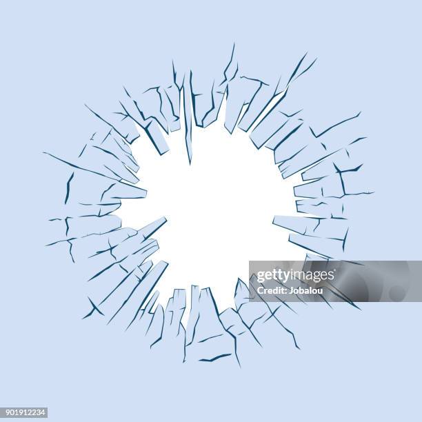 玻璃破碎孔 - 破裂的 幅插畫檔、美工圖案、卡通及圖標