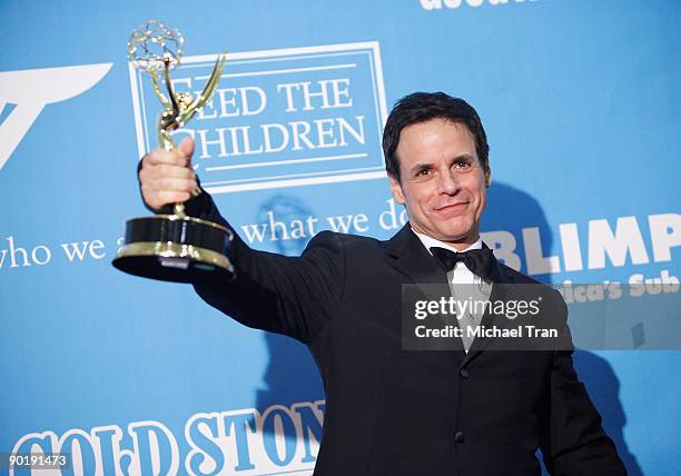 Christian LeBlanc, winner of the Emmy for Outstanding Lead Actor in a Drama Series, poses in the press room at the 36th Annual Daytime Emmy Awards at...