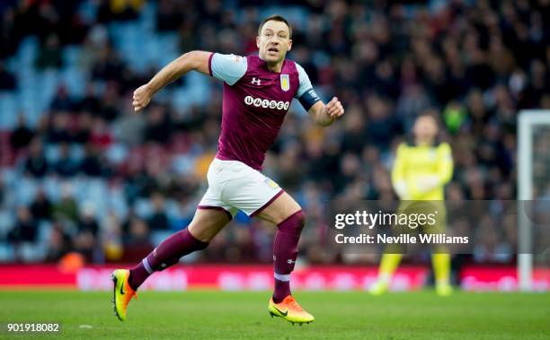 John Terry of Aston Villa during the The Emirates FA Cup Third Round match between Aston Villa and Peterborough United at Villa Park on January 06,...