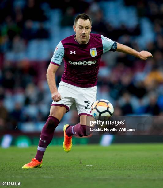 John Terry of Aston Villa during the The Emirates FA Cup Third Round match between Aston Villa and Peterborough United at Villa Park on January 06,...