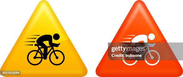 speeding bicycle. - different body types stock illustrations