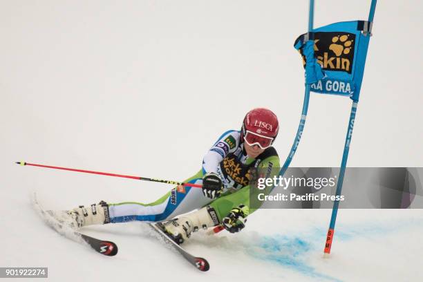 Ana Bucik of Slovenia competes during the Giant Slalom race at the 54th Golden Fox FIS World Cup.