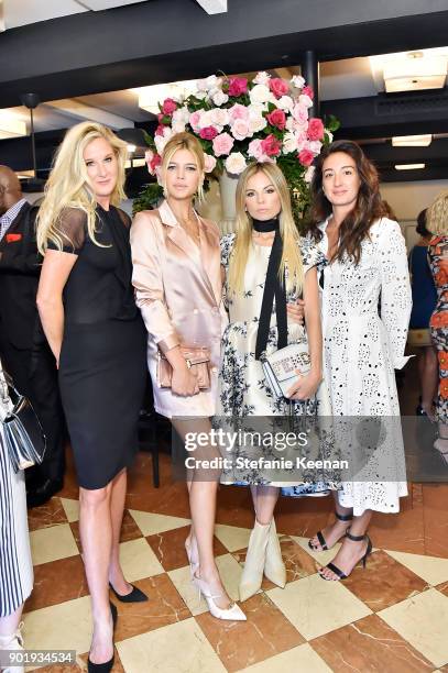 Amber Estabrook, Kelly Rohrbach, Erica Pelosini and Audra Asencio attend Lynn Hirschberg Celebrates W Magazine's It Girls With Dior at A.O.C on...