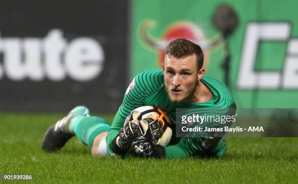 Liam O'Brien of Coventry City during The Emirates FA Cup Third match between Coventry City and Stoke City at Ricoh Arena on January 6, 2018 in...
