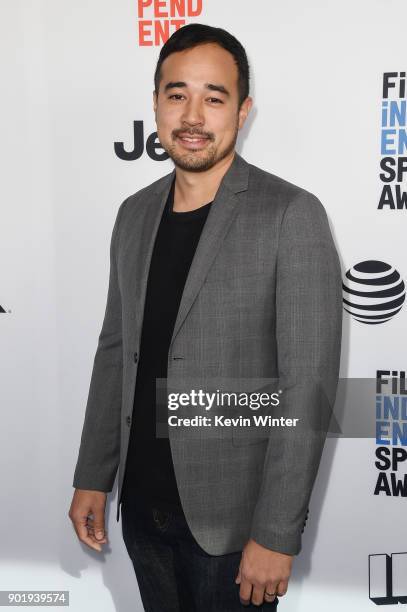 Han West attends the Film Independent Spirit Awards Nominee Brunch at BOA Steakhouse on January 6, 2018 in West Hollywood, California.