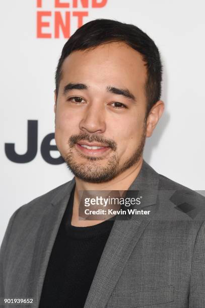 Han West attends the Film Independent Spirit Awards Nominee Brunch at BOA Steakhouse on January 6, 2018 in West Hollywood, California.