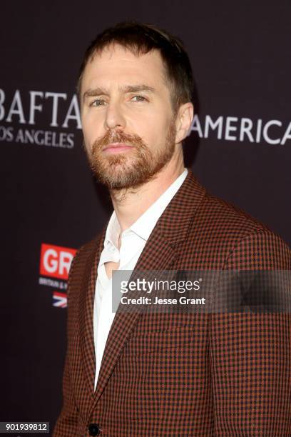 Sam Rockwell attends The BAFTA Los Angeles Tea Party at Four Seasons Hotel Los Angeles at Beverly Hills on January 6, 2018 in Los Angeles, California.