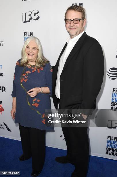 Lois Smith and Josh Olson attend the Film Independent Spirit Awards Nominee Brunch at BOA Steakhouse on January 6, 2018 in West Hollywood, California.