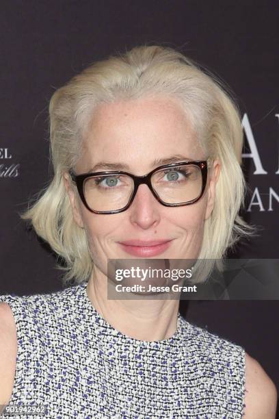 Gillian Anderson attends The BAFTA Los Angeles Tea Party at Four Seasons Hotel Los Angeles at Beverly Hills on January 6, 2018 in Los Angeles,...