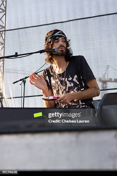 Devendra Banhart performs on day 1 of the 2009 San Diego Street Scene Music Festival on August 28, 2009 in San Diego, California.