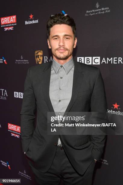 James Franco attends The BAFTA Los Angeles Tea Party at Four Seasons Hotel Los Angeles at Beverly Hills on January 6, 2018 in Los Angeles, California.