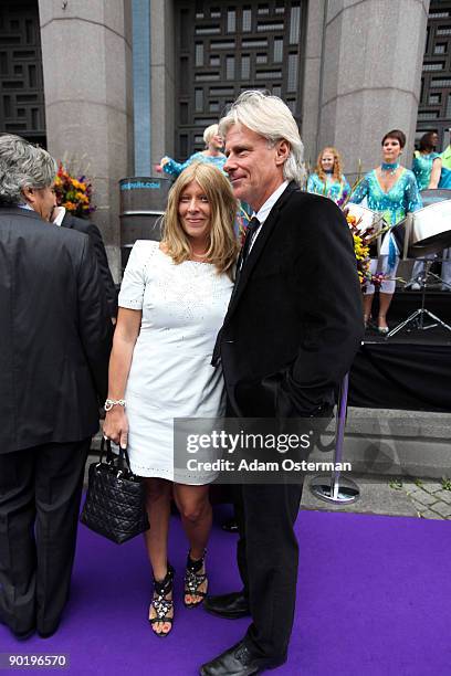 Bjorn Borg and his wife Patricia attend the Polar Music Prize 2009 on August 31, 2009 in Stockholm, Sweden.