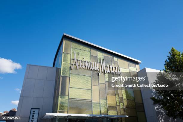 Facade of the Neiman Marcus department store on a sunny day in downtown Walnut Creek, California, November 17, 2017.