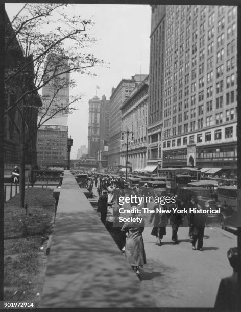 West 42nd Street between Fifth and Sixth Avenues, New York Public Library, New York, New York, 1929.