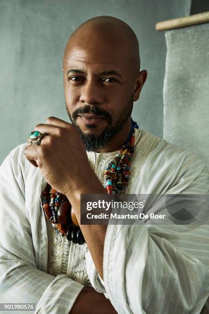 Rockmond Dunbar from FOX's '9-1-1' pose for a portrait during the 2018 Winter TCA Tour at Langham Hotel on January 4, 2018 in Pasadena, California.