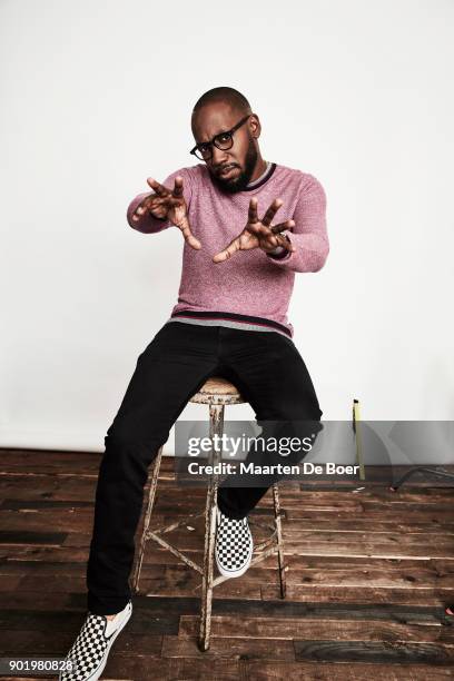 Lamorne Morris from FOX's 'New Girl' poses for a portrait during the 2018 Winter TCA Tour at Langham Hotel on January 4, 2018 in Pasadena, California.