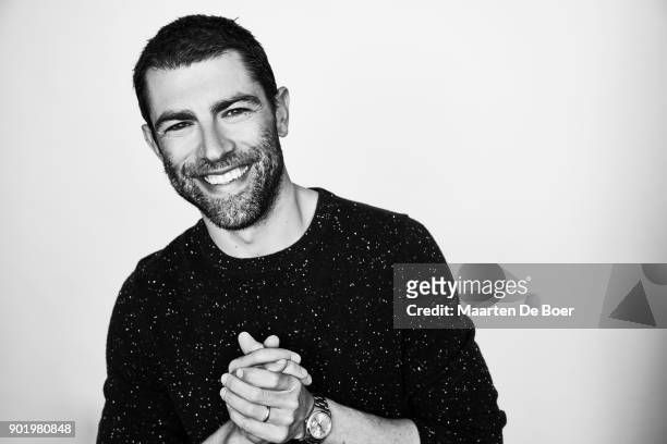 Max Greenfield from FOX's 'New Girl' poses for a portrait during the 2018 Winter TCA Tour at Langham Hotel on January 4, 2018 in Pasadena, California.