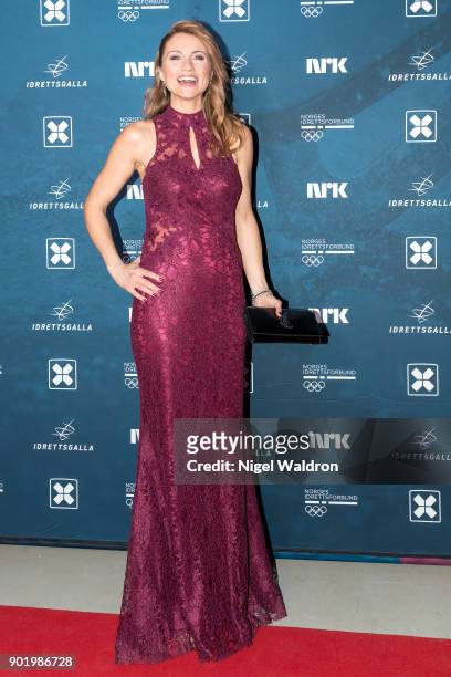 May-Lisbeth Myrvang attends the Sport Gala Awards at the Olympic Amphitheater on January 6, 2018 in Hamar, Norway.