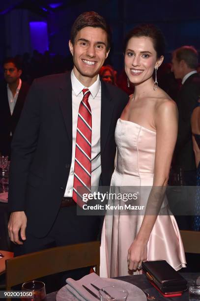 Ricky Van Veen and Allison Williams attend the 7th Annual Sean Penn & Friends HAITI RISING Gala benefiting J/P Haitian Relief Organization on January...