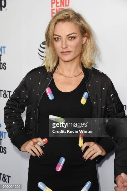 Lucy Walker attends the Film Independent Spirit Awards Nominee Brunch at BOA Steakhouse on January 6, 2018 in West Hollywood, California.