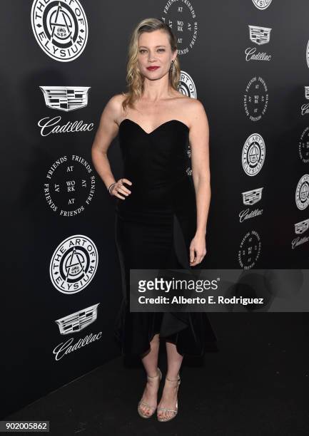 Amy Smart attends The Art Of Elysium's 11th Annual Celebration on January 6, 2018 in Santa Monica, California.