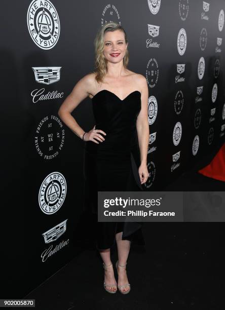 Amy Smart attends The Art Of Elysium's 11th Annual Celebration with John Legend at Barker Hangar on January 6, 2018 in Santa Monica, California.