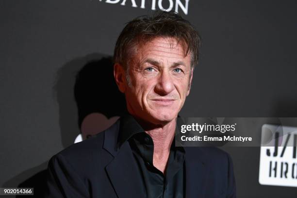 Sean Penn attends the 7th Annual Sean Penn & Friends HAITI RISING Gala benefiting J/P Haitian Relief Organization on January 6, 2018 in Hollywood,...