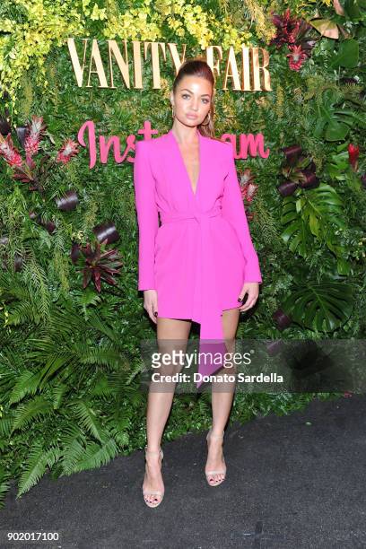 Erika Costell attends Vanity Fair x Instagram Celebrate the New Class of Entertainers at Mel's Diner on Golden Globes Weekend at Mel's Diner on...