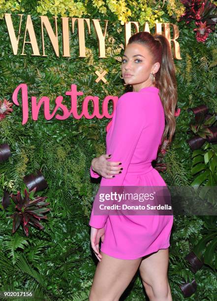 Erika Costell attends Vanity Fair x Instagram Celebrate the New Class of Entertainers at Mel's Diner on Golden Globes Weekend at Mel's Diner on...