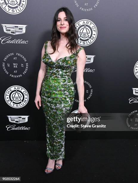 Sasha Spielberg arrives at the The Art Of Elysium's 11th Annual Celebration - Heaven on January 6, 2018 in Santa Monica, California.