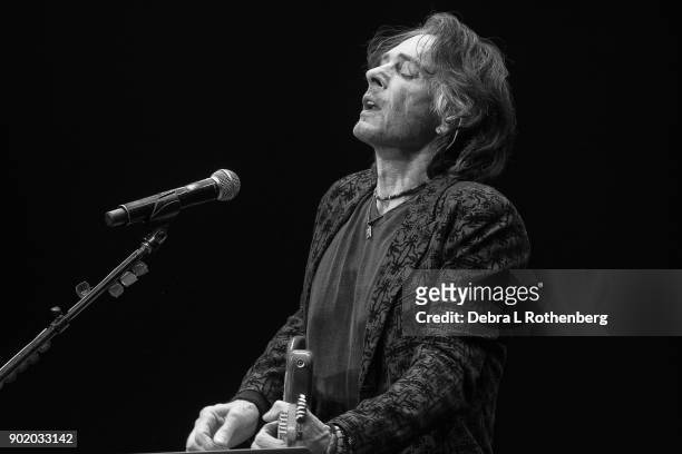 Musician Rick Springfield performs during his "Stripped Down" concert at Mayo Performing Arts Center on January 6, 2018 in Morristown, New Jersey.