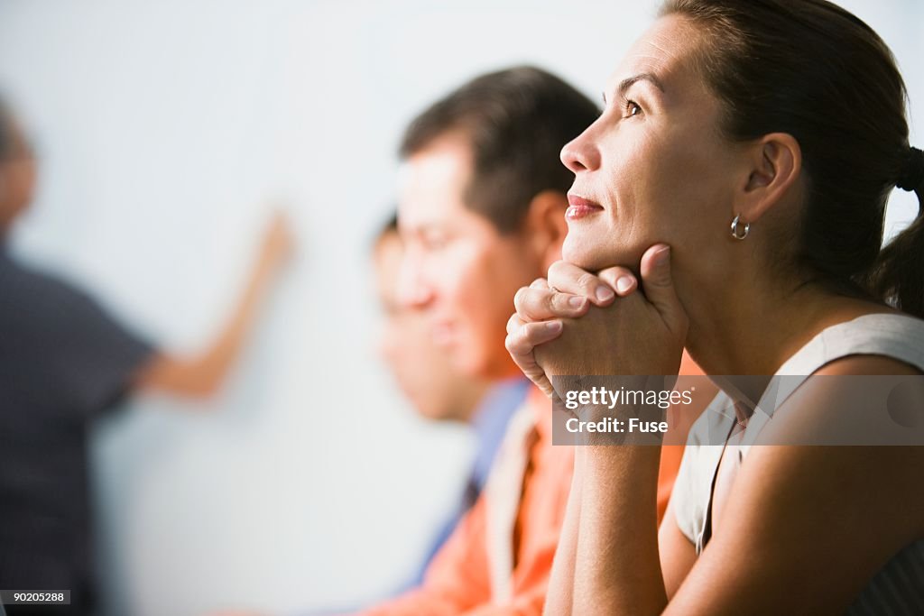 Businesspeople in a meeting