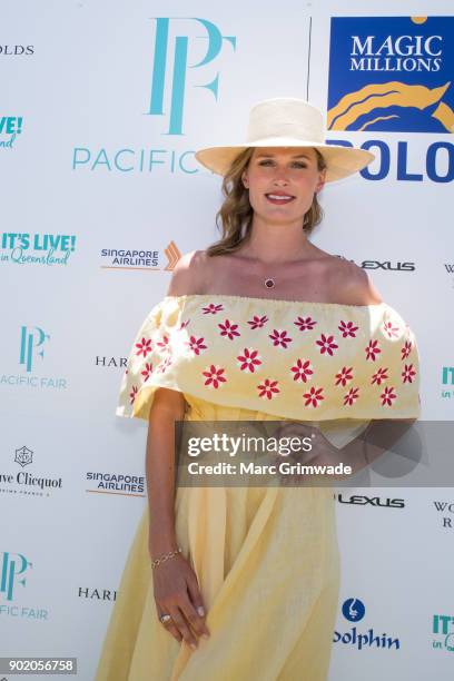 Racing identity Francesca Cumani attends Magic Millions Polo on January 7, 2018 in Gold Coast, Australia.