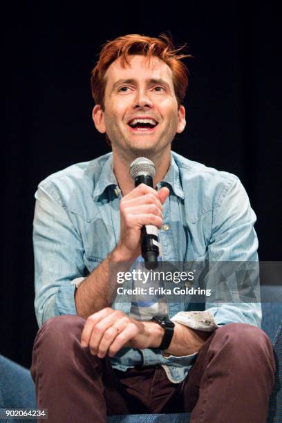 David Tennant participates in a Q&A during Wizard World Comic Con at Ernest N. Morial Convention Center on January 6, 2018 in New Orleans, Louisiana.