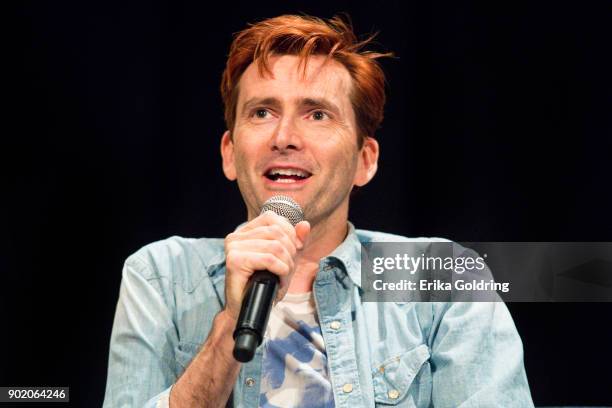 David Tennant participates in a Q&A during Wizard World Comic Con at Ernest N. Morial Convention Center on January 6, 2018 in New Orleans, Louisiana.