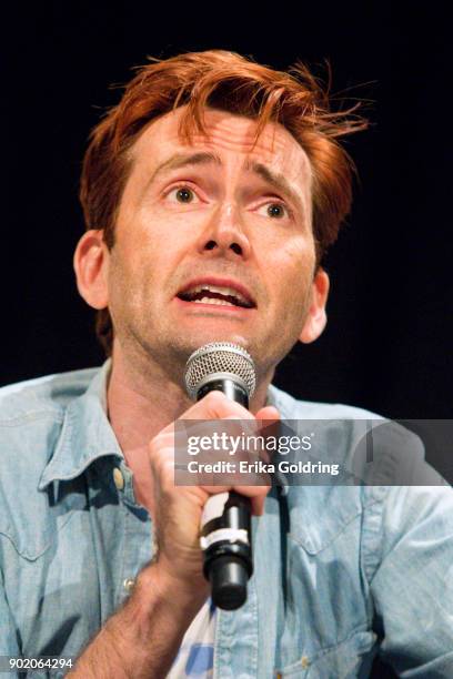 David Tennant participates in a Q&A during Wizard World Comic Con at Ernest N. Morial Convention Center on January 6, 2018 in New Orleans, Louisiana.