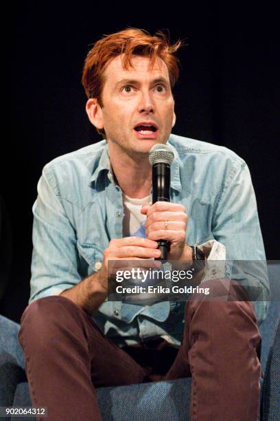 David Tennant participates in a Q&A during Wizard World Comic Con at Ernest N. Morial Convention Center on January 6, 2018 in New Orleans, Louisiana.