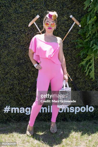 Diana Alfaro attends Magic Millions Polo on January 7, 2018 in Gold Coast, Australia.