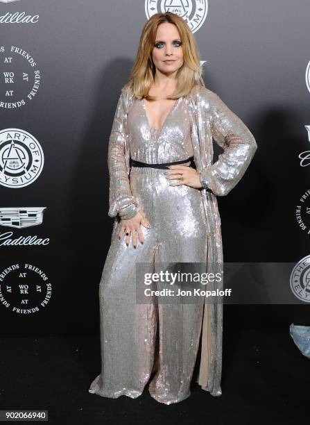 Mena Suvari attends The Art Of Elysium's 11th Annual Celebration - Heaven at Barker Hangar on January 6, 2018 in Santa Monica, California.