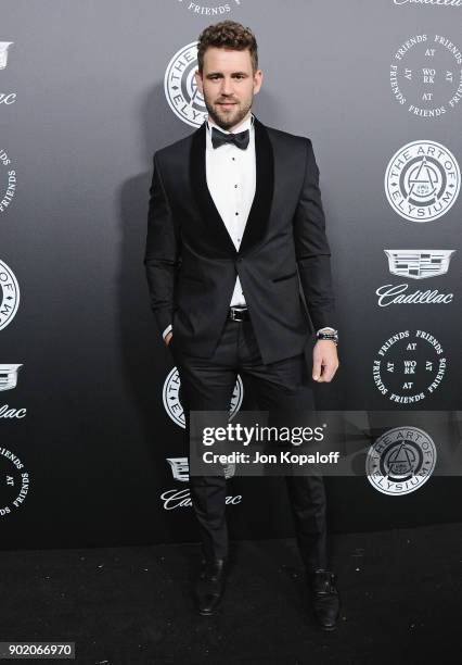 Nick Viall attends The Art Of Elysium's 11th Annual Celebration - Heaven at Barker Hangar on January 6, 2018 in Santa Monica, California.