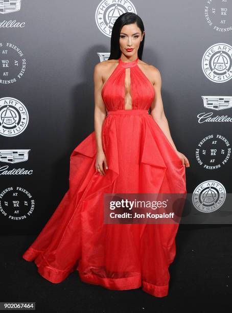 Natalie Eva Marie attends The Art Of Elysium's 11th Annual Celebration - Heaven at Barker Hangar on January 6, 2018 in Santa Monica, California.