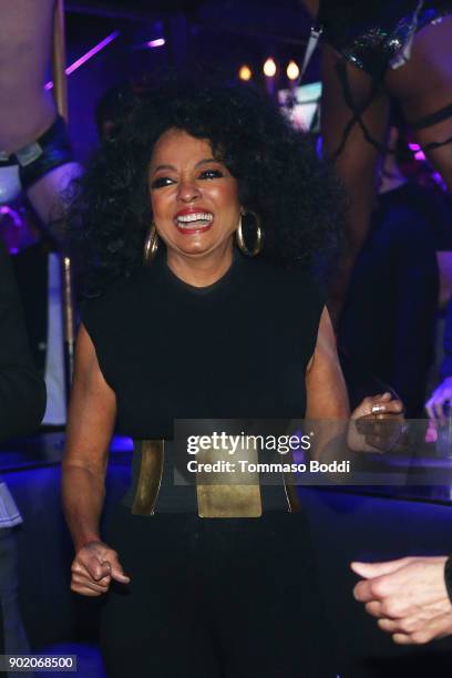 Diana Ross Makes Surprise Appearance At The Abbey To Greet Fans And Promote Her New Remix Of "Ain't No Mountain High Enough" at The Abbey on January...